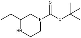 N-Boc-3-Ethylpiperazine  Struktur