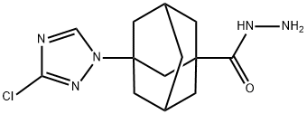 3-(3-氯-1,2,4-三唑-1-基)-1-金剛烷卡巴肼 結(jié)構(gòu)式