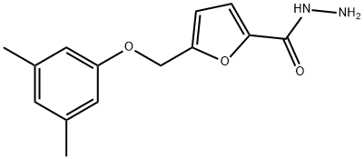 5-[(3,5-DIMETHYLPHENOXY)METHYL]-2-FUROHYDRAZIDE Struktur