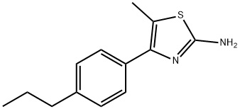 5-METHYL-4-(4-PROPYLPHENYL)-1,3-THIAZOL-2-AMINE Struktur