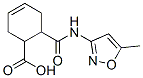 3-Cyclohexene-1-carboxylicacid,6-[[(5-methyl-3-isoxazolyl)amino]carbonyl]- Struktur