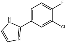 2-(3-CHLORO-4-FLUORO-PHENYL)-1H-IMIDAZOLE Struktur