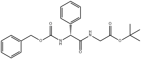 (R)-tert-butyl 2-(2-(benzyloxycarbonylaMino)-2-phenylacetaMido)acetate Struktur