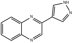 2-(1H-PYRAZOL-4-YL)QUINOXALINE
 Struktur