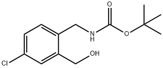 TERT-BUTYL [4-CHLORO-2-(HYDROXYMETHYL)BENZYL]CARBAMATE Struktur