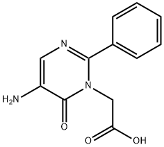 2-(5-amino-6-oxo-2-phenylpyrimidin-1(6H)-yl)acetic acid Struktur