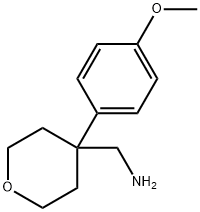 1-[4-(4-METHOXYPHENYL)TETRAHYDRO-2H-PYRAN-4-YL]METHANAMINE Struktur