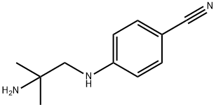 Benzonitrile, 4-[(2-aMino-2-Methylpropyl)aMino]- Struktur