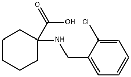 1-(2-CHLORO-BENZYLAMINO)-CYCLOHEXANECARBOXYLIC ACID HYDROCHLORIDE Struktur