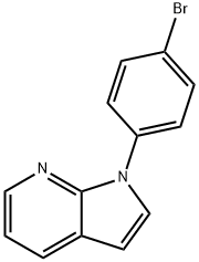 1-(4-BROMOPHENYL)-1H-PYRROLO[2,3-B]PYRIDINE Struktur