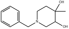 3,4-Piperidinediol, 4-methyl-1-(phenylmethyl)- (9CI) Struktur