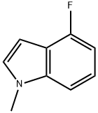 1H-Indole,4-fluoro-1-methyl-(9CI) Struktur