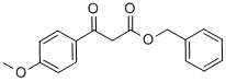 BETA-OXO-4-METHOXY-BENZENEPROPANOIC ACID PHENYLMETHYL ESTER Struktur