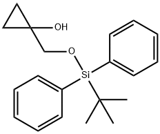 1-[[[(1,1-DIMETHYLETHYL)DIPHENYLSILYL]OXY]METHYL]-CYCLOPROPANOL Struktur