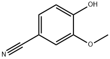 4-羥基-3-甲氧基苯甲腈 結(jié)構(gòu)式