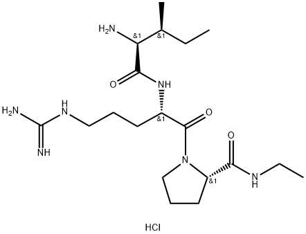 ISOLEUCYLARGINYL(N-ETHYLPROLINAMIDE) DIHYDROCHLORIDE Struktur