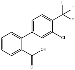 3'-CHLORO-4'-TRIFLUOROMETHYL-BIPHENYL-2-CARBOXYLIC ACID Struktur