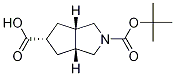 (3aR,5r,6aS)-2-(tert-butoxycarbonyl)octahydrocyclopenta[c]pyrrole-5-carboxylic acid Struktur