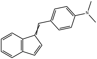 N,N-Dimethyl-4-[(1H-inden-1-ylidene)methyl]benzenamine Struktur