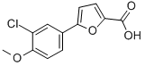 5-(3-CHLORO-4-METHOXYPHENYL)-2-FUROIC ACID Struktur