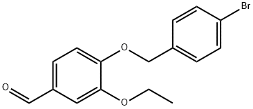 4-[(4-BROMOBENZYL)OXY]-3-ETHOXYBENZALDEHYDE Struktur