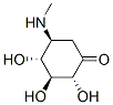 Cyclohexanone, 2,3,4-trihydroxy-5-(methylamino)-, (2R,3S,4R,5S)- (9CI) Struktur