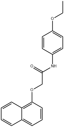 N-(4-ethoxyphenyl)-2-(1-naphthyloxy)acetamide Struktur