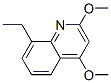 Quinoline, 8-ethyl-2,4-dimethoxy- (9CI) Struktur