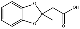 2-Methyl-1,3-benzodioxole-2-acetic acid Struktur