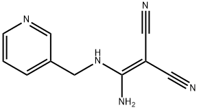 Propanedinitrile, [amino[(3-pyridinylmethyl)amino]methylene]- (9CI) Struktur