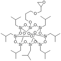 PSS-(3-GLYCIDYL)PROPOXY-HEPTAISOBUTYL S& Struktur