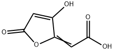 (3-Hydroxy-5-oxofuran-2(5H)-ylidene)acetic acid Struktur