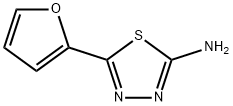 5-(2-FURYL)-1,3,4-THIADIAZOL-2-AMINE Struktur