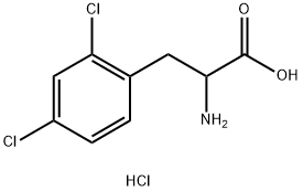 DL-2,4-DICHLOROPHENYLALANINE HYDROCHLORIDE Struktur