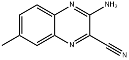 2-Quinoxalinecarbonitrile,3-amino-7-methyl-(9CI) Struktur