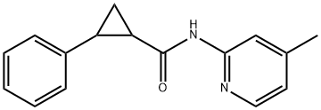 Cyclopropanecarboxamide, N-(4-methyl-2-pyridinyl)-2-phenyl- (9CI) Struktur