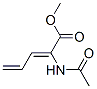 2,4-Pentadienoicacid,2-(acetylamino)-,methylester(9CI) Struktur