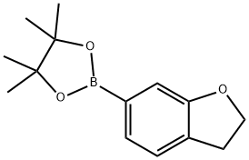 2-(2,3-二氫苯并呋喃-6-基)-4,4,5,5-四甲基-1,3,2-二氧硼戊烷 結(jié)構(gòu)式