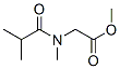 Glycine,  N-methyl-N-(2-methyl-1-oxopropyl)-,  methyl  ester Struktur