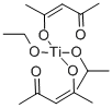 Bis(acetylactonate) ethoxide isopropoxide titanium Struktur