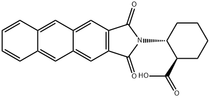 (1R,2R)-2-(ANTHRACENE-2,3-DICARBOXIMIDO)CYCLOHEXANECARBOXYLIC ACID Struktur