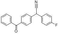 2-(4-BENZOYLPHENYL)-2-(4-FLUOROPHENYL)ACETONITRILE Struktur