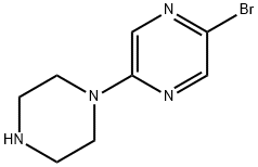 2-BROMO-5-(PIPERAZIN-1-YL)PYRAZINE Struktur