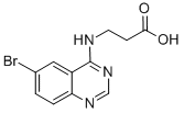 3-(6-Bromo-quinazolin-4-ylamino)-propionic acid Struktur