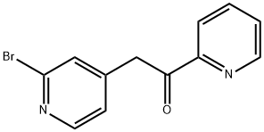 2-(2-BROMO-PYRIDIN-4-YL)-1-PYRIDIN-2-YL-ETHANONE Struktur