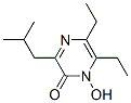 2(1H)-Pyrazinone, 5,6-diethyl-1-hydroxy-3-(2-methylpropyl)- (9CI) Struktur