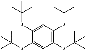 1,2,4,5-TETRAKIS(TERT-BUTYLTHIO)BENZENE Struktur