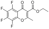 5,6,7,8-TETRAFLUORO-2-METHYL-4-OXO-4H-CHROMENE-3-CARBOXYLIC ACID ETHYL ESTER Struktur