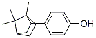 exo-p-(1,7,7-trimethylbicyclo[2.2.1]hept-2-yl)phenol  Struktur