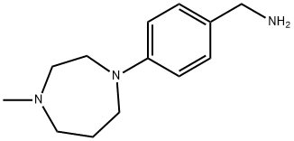 4-(4-METHYL-1,4-DIAZEPAN-1-YL)BENZYLAMINE 97 Struktur